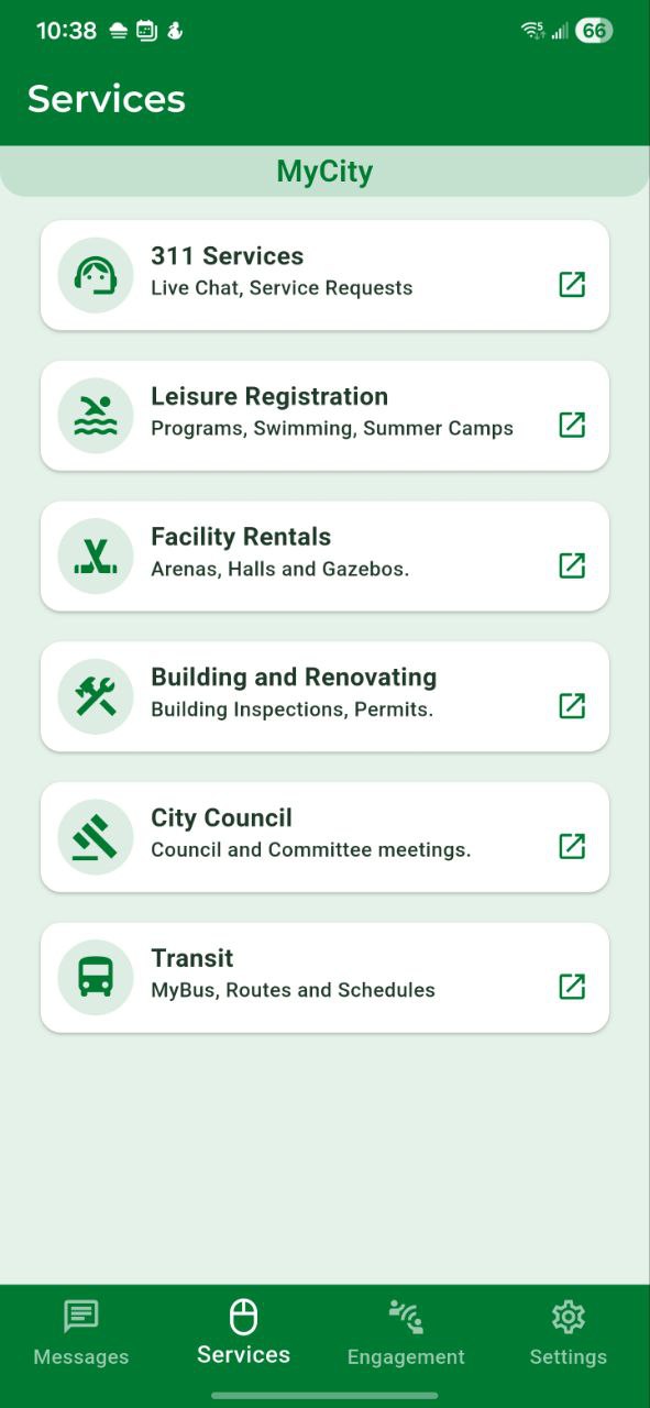 CityApp Services No Frame