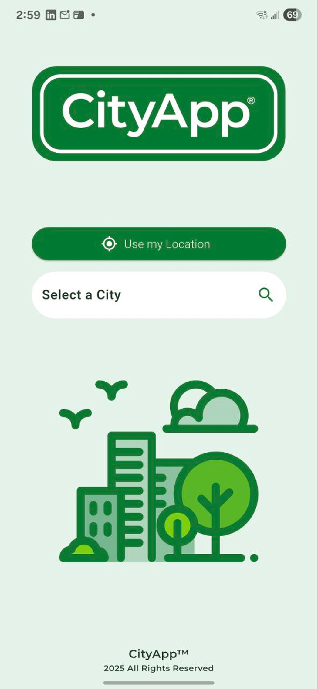 CityApp Splash Screen Nov 25